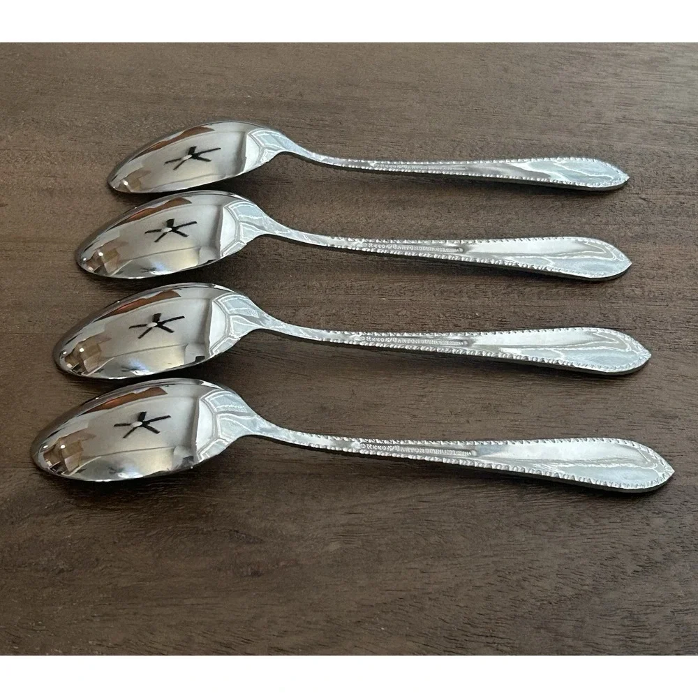 Reed & Barton Englefield Tablespoons Oval Place Spoons Set Of 4 Stainless Glossy